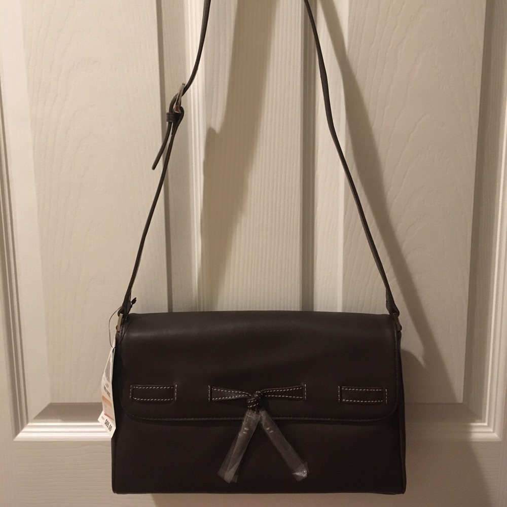 FINAL - NWT Charter Club "Tie Front" bag - brown
